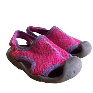 CROCS Pink and Purple Water Shoes Slip-On Style